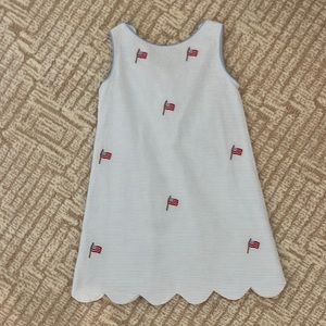 Bella Bliss scalloped embroidered flag dress- pristine - worn once